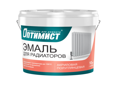 Эмаль для радиаторов супербелая полуглянцевая для наружных и внутренних работ